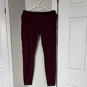 Lululemon Athletica Maroon Leggings